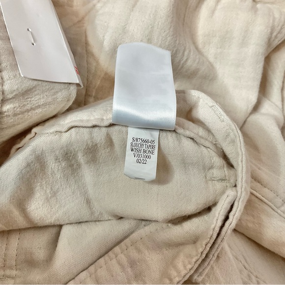 Old Navy Slouchy Tapered Wish Bone High Rise Cotton Cargo Pants 16 NWT - Picture 12 of 14